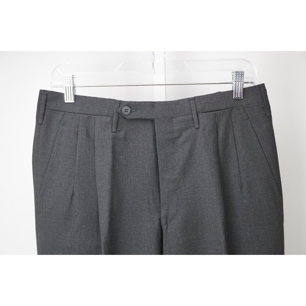 Rota Solid Gray 100% Wool Mens Dress Pants Sz 48 BRAND NEW